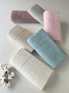 90x150 MYSOFT ZİKZAK BANYO HAVLUSU